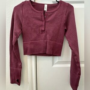 Never Worn Aerie Waffle Crop